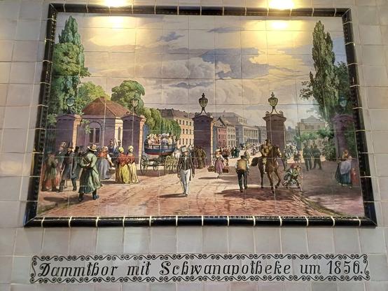 Das Opernhaus um 1856 in der Dammtorstr.