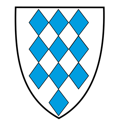 Das Bayerische Rautenwappen der Grafen von Wasserburg