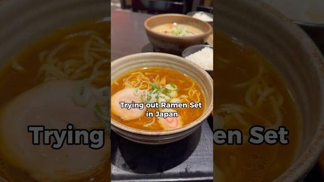 Ramen sets in Japan come with rice 🍚 #travel #japantravel #japanesefood