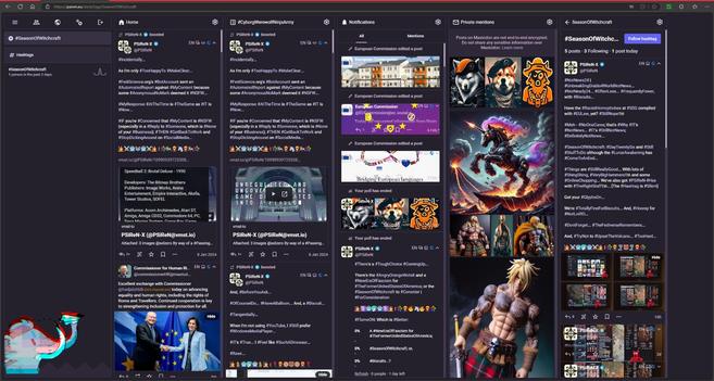 #PSiReN.eu #AdvancedWebInterface v4.3.3+glitch with/without #CollapsedToots, which are #StillQuiteCool... Whether you #LikeIT... #OrNot...