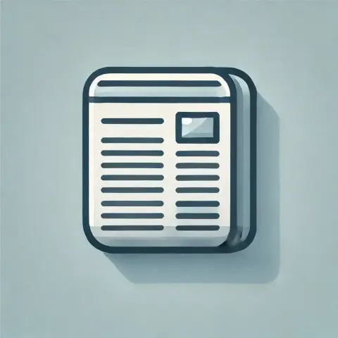 Icon/Logo einer Newspaper.
