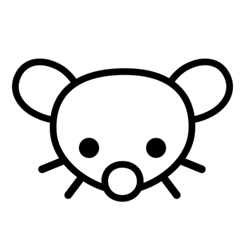 Logo de Lemmy, l'alternative à Reddit. Sur un fond blanc la tête très simplifiée en traits noirs, vue de face d'un mignon souriceau.