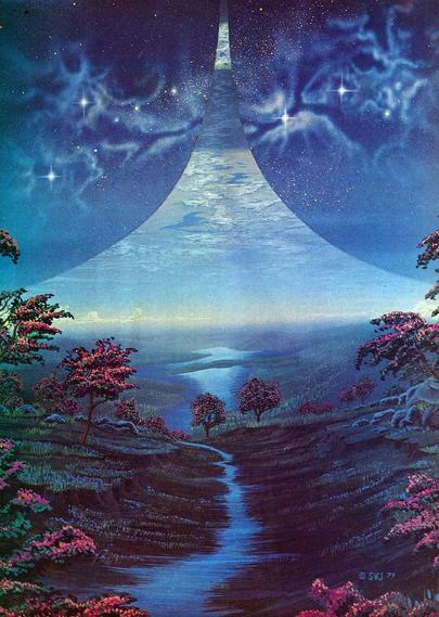 ‘Ringworld’ by Steven Vincent Johnson for Future Life magazine 1979