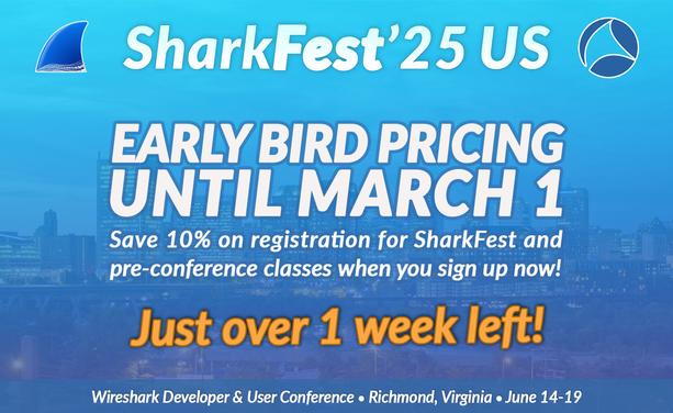 1 week left for early bird pricing on SF25US registration!