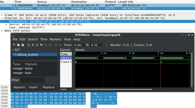 capture of last 4 bytes of ethernet frame shown in gtkwave