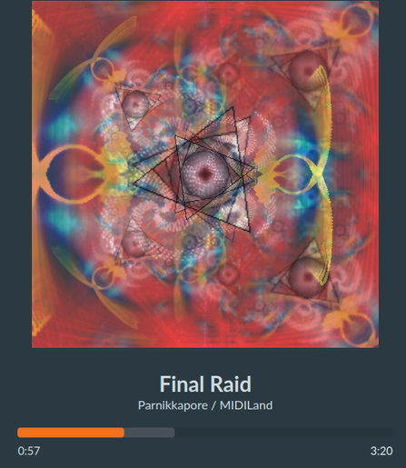 a example of milkdrop, an software that generate image out of audio