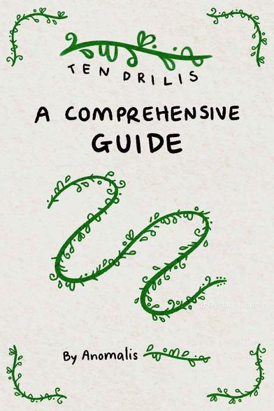 Présentation du concept : "Tendrilis, un guide exhaustif, par Anomalis"
La page est décorée de lianes avec des feuilles stylisées.