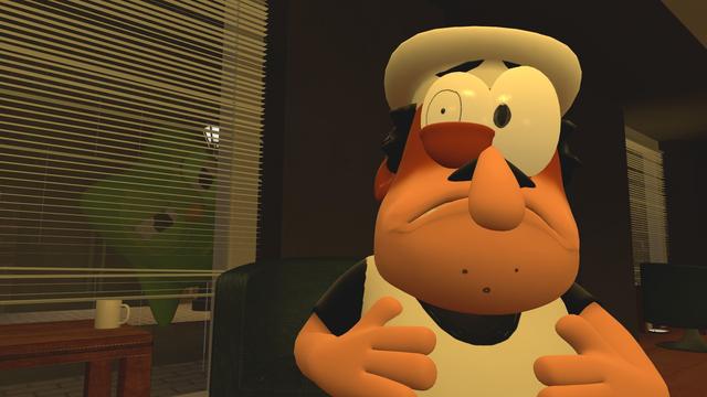 Peppino realized that he missed yesterday's lesson.