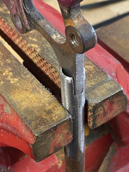 Steel tubes as part of a lugged step through bicycle frame 
Showing the joint between the dropout and the seatstay