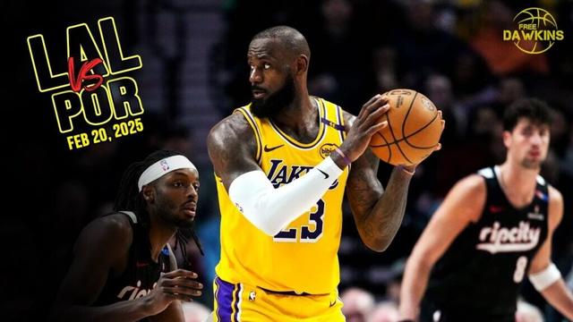 Los Angeles Lakers Full Team Highlights vs Blazers  | Feb 20, 2025