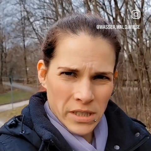 Mein (gespieltes) schmerzverzerrtes und  verärgertes Gesicht, wenn ich mal wieder über einen schlechten Radweg fahren muss