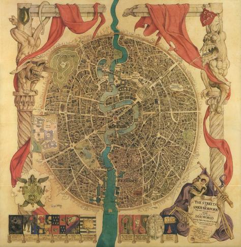 map - city - Ankh-Morpork, Discworld