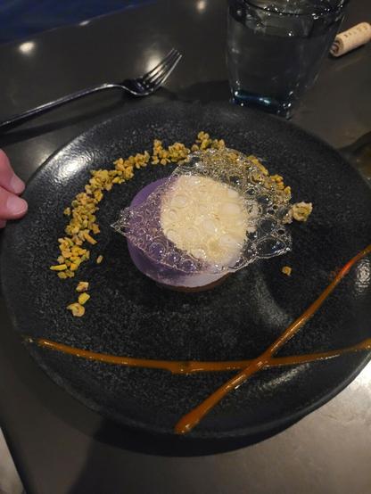 A purple dessert from Space 220.