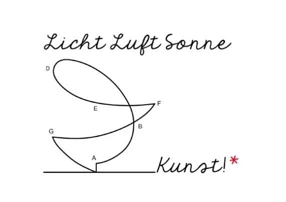 Logo des Kunstverleih:
Licht Luft Sonne
Grafische Darstellung
Kunst!*