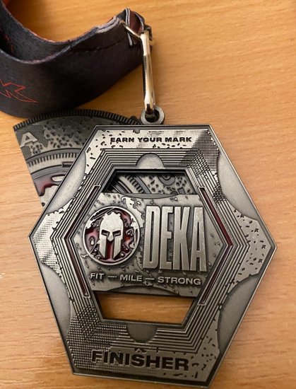 A deka strong medal