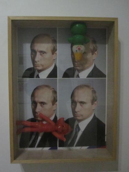 Kimmo Sarjen taidetta putinista, art piece of putin