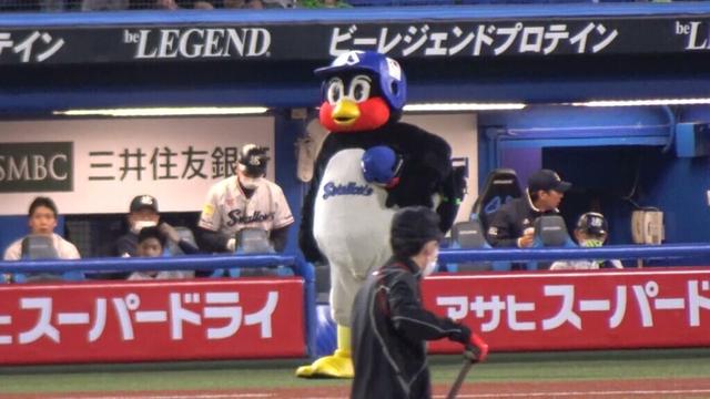 『つば九郎 くるりんぱ』日本シリーズ2022 つば九郎！東京ヤクルトスワローズ vs オリックス・バファローズ 第7戦【プロ野球】2022/10/30 神宮球場