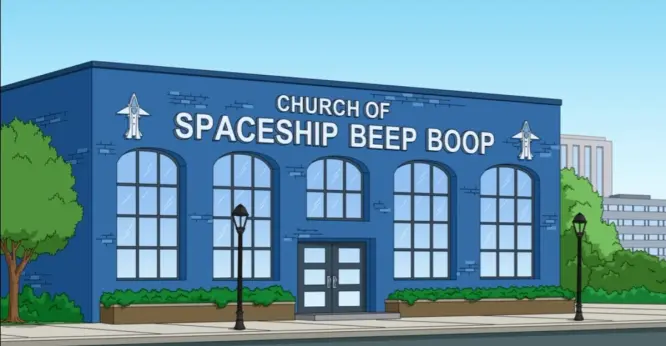 Scientology AKA  Church of Spaceship Beep Boop