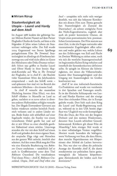 Erste Seite des gedruckten Beitrags von Miriam Rürup