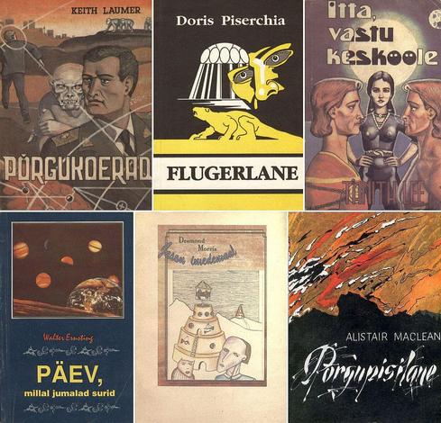 Raplas kirjastatud ulmeromaanide kaanepildid.