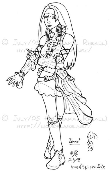 A scan of the original sketch, this time inked with micron pens.