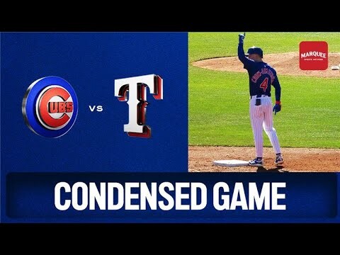 Condensed game: Cubs rally back to remain undefeated against the Rangers