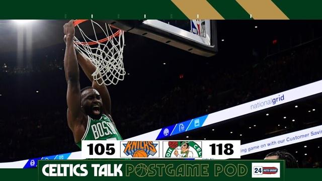 POSTGAME POD: Celtics cruise to 118-105 win over the Knicks