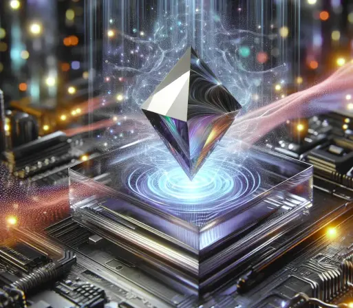 generata AI cristallo di memoria quantistica