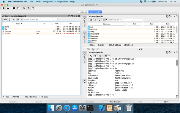 Ant Commander Pro on macOS