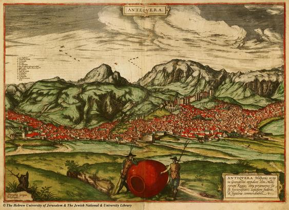 Antquera city view (Braun & Hogenberg)
