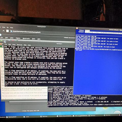 Zap and socat to get bhyve going and installing NetBSD