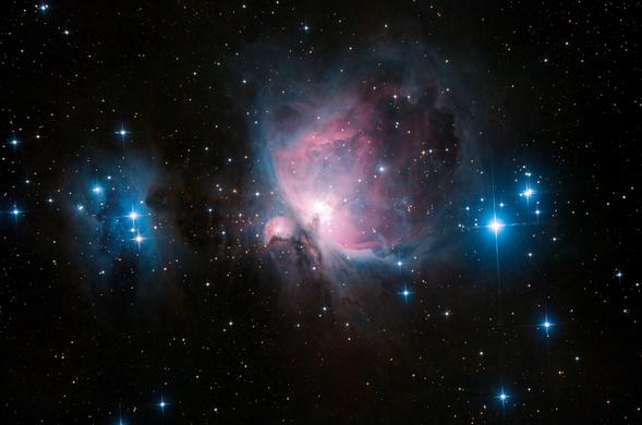 Ein Bild vom Orion Nebel M42 und dem Running Man Nebel