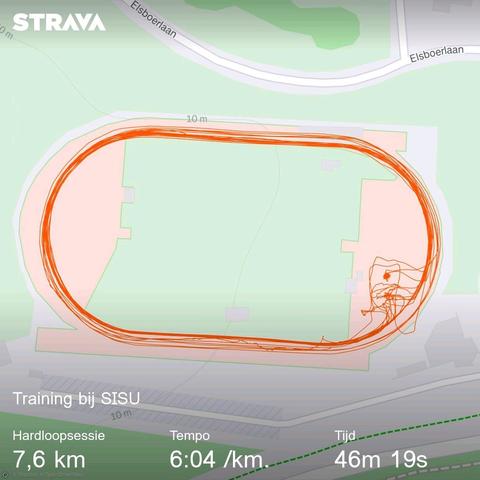 Track running 7,6 km