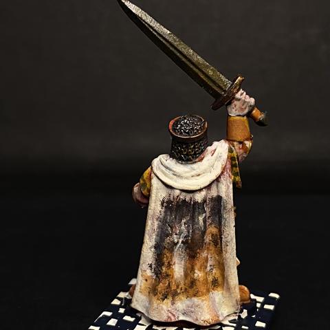 Zoomed out from the rear of the miniature.