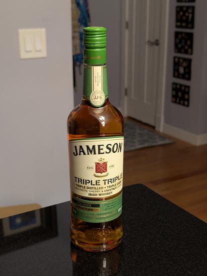 One bottle of Jameson Triple Triple.