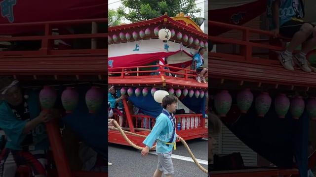 山挽祇園祭 上町 須賀神社 夏まつり 佐賀県小城市 9:30ころ　20230723