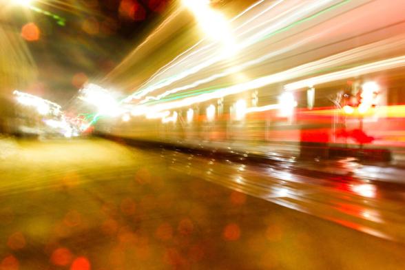 Streams of Light, trains.