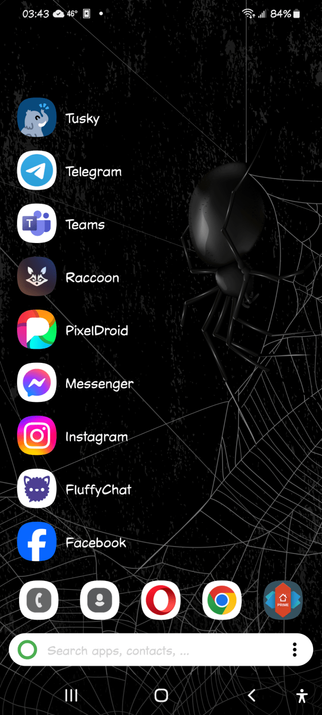 KISS Launcher on my Samsung Galaxy S21 Android Phone.