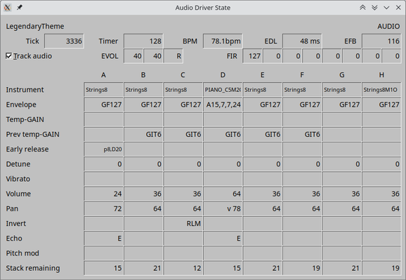 Terrific Audio Driver - audio driver state screenshot
