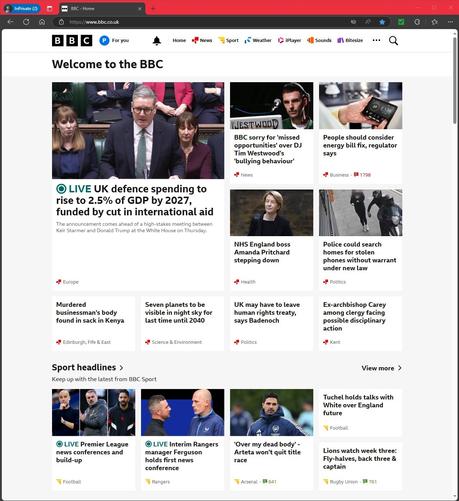 The #BBC has #SomeNews... #SomeNotNews and some #DefinitelyNotNews... 

Some of #IT is #VaguelyRelevant...