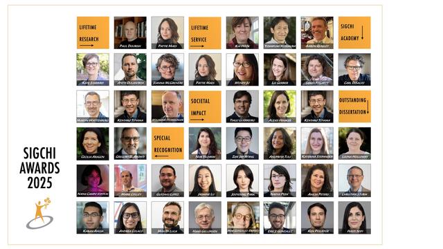 2025 SIGCHI Awards recipients