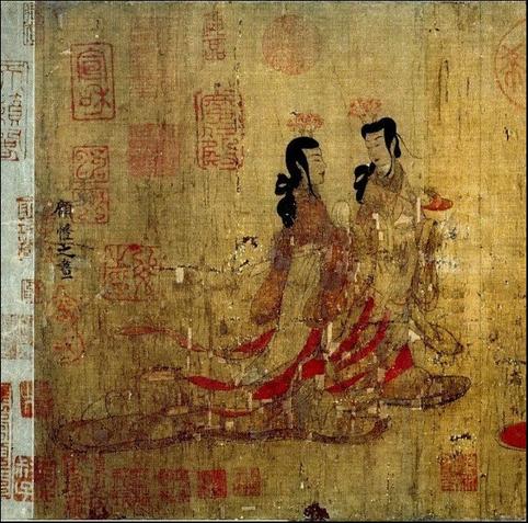 Illustration : Admonitions Scroll, also known as the Admonitions of the Court Instructress, by Gu Kaizhi, between the 5th to 8th century.