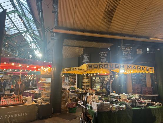 Borough market cheese stall