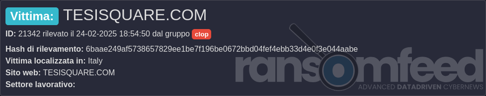 Ransomfeed anteprima
