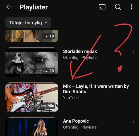 In between some my personal curated playlist YouTube has inserted a "Mix" titled "Layla, if it were written by Dire Straits"