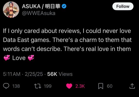 If I only cared about reviews, I could never love Data East games. There's a charm to them that words can't describe. There's real love in them
Love