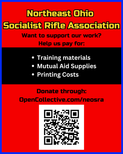 Want to support our work? Help us pay for: Training materials, Mutual Aid Supplies, Printing Costs. Donate through Opencollective.com/neosra
