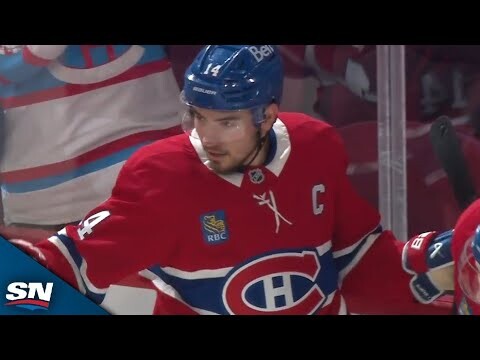 Canadiens' Nick Suzuki Snipes Short-Side Rocket Off Great Feed From Patrik Laine