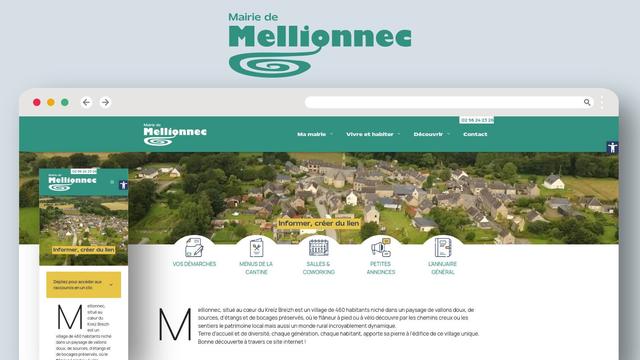 Nouveau site internet pour la mairie de Mellionnec, commune des Côtes d'Armor en Centre Bretagne (Kreiz Breizh)