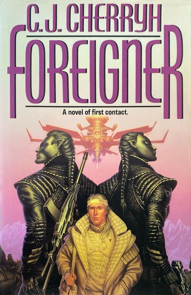 Book cover for FOREIGNER by C.J. Cherryh, published by DAW Books